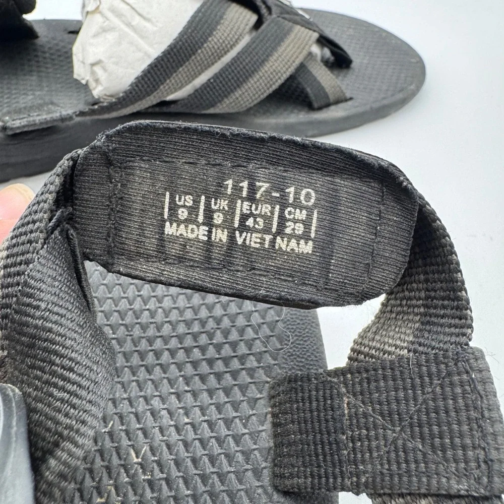 Chaco Z/1 Classic Mens Sandals Size 10‎ Black Vibram Sole Sport Outdoor